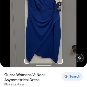 Guess Women’s V-Neck Asymmetrical Dress